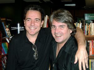 Luciano Alves e Fernando Gama, lançamento livro Luciano, RJ
